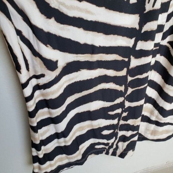 Carmen Marc Valvo Animal Print Evening Maxi Dress Size Small - Picture 5 of 10